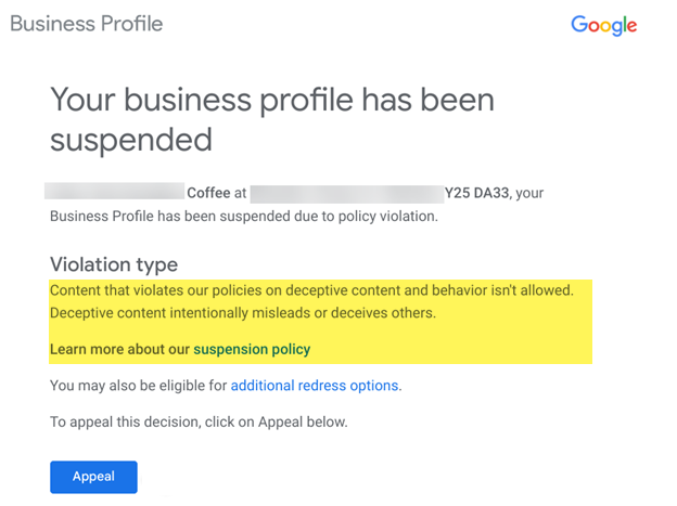 Google Business Profile Suspended? Here’s How To Get Reinstated
