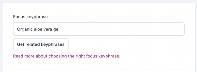 Using the focus keyphrase for product pages in Yoast SEO