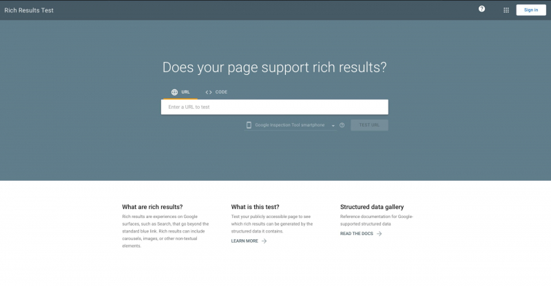 Optimize for rich results with the Rich Results Testing Tool