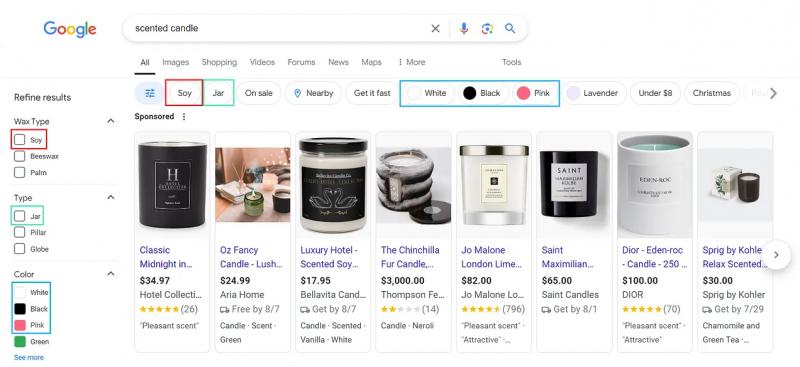 Query Refinements: How Google Helps Users Find Products Faster