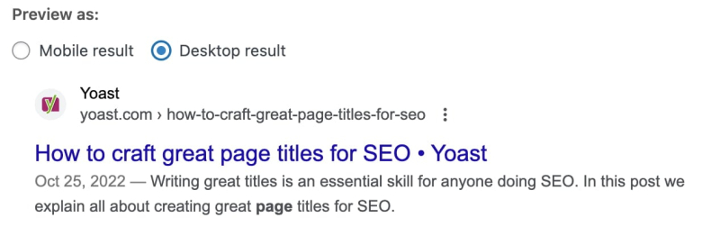 How to craft great page titles for SEO?