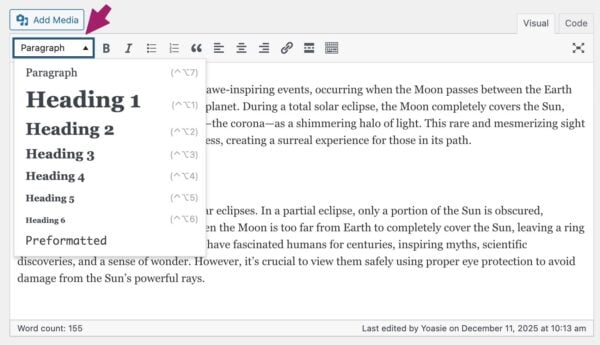 How to use headings on your site